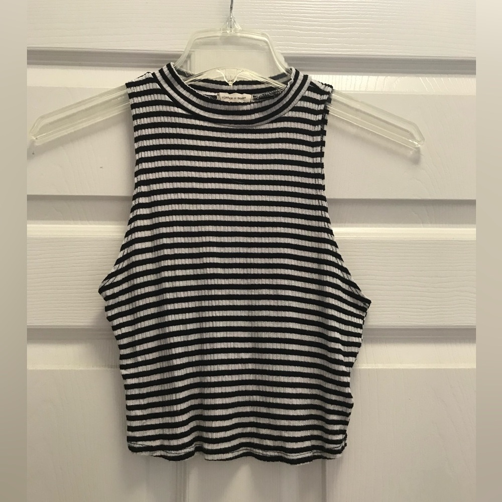 Silence + Noise striped crop top, size S